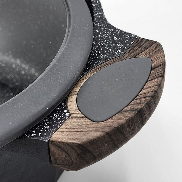 D&W Premium Cookware 9.5in Stock Pot Casserole with Lid Non-stick 4.5QT Charcoal - Picture 11 of 15